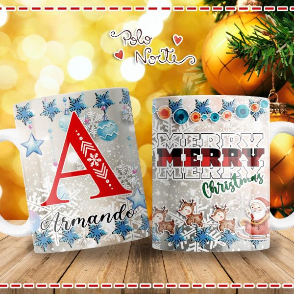 Abecedario Navidad Roja